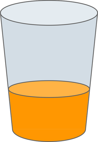 Gambar dari gelas jus vektor
