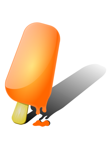 Image vectorielle de glace orange