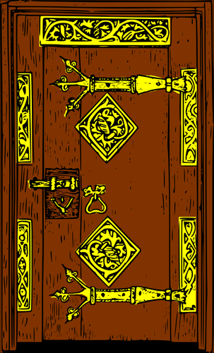 Vanha puinen ovi