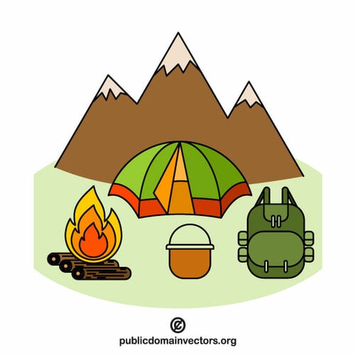 Camping dans les montagnes