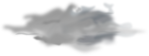 Vektorritning väderprognos färg symbol för mulen himmel
