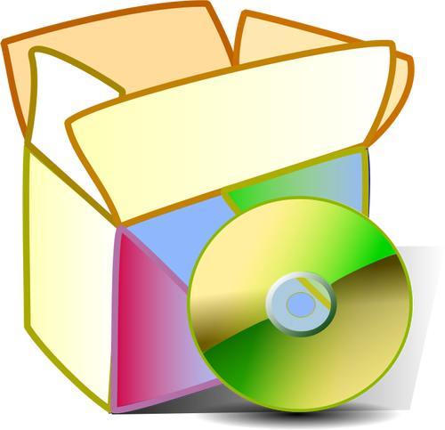 Vector graphics of package applications icon