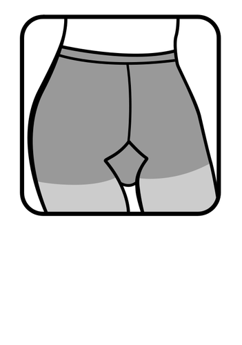 Panty icoon vector afbeelding