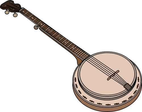 Vector afbeelding van banjo snaarinstrument