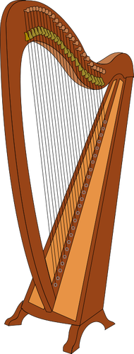 Harfa vektorové ilustrace