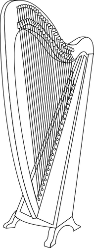 Grafica vectoriala de harpă