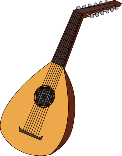 Lute vector image