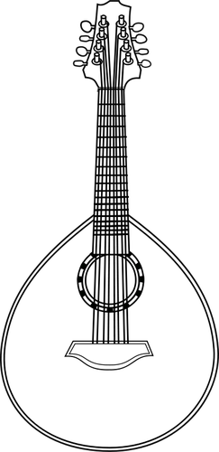 Disegno vettoriale mandolino