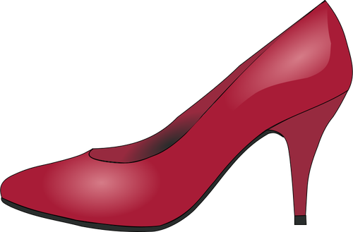 Image clipart vectoriel chaussure rouge