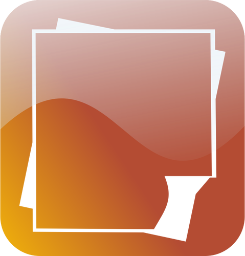 Lucido smartphone icona per immagine vettoriale di wordprocessing documento
