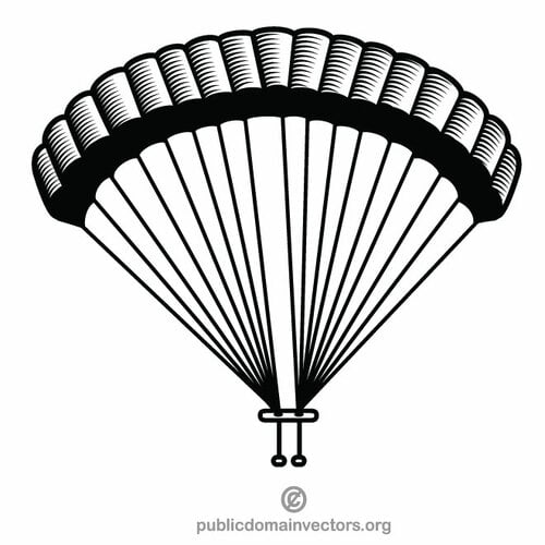 Parachute vector clip art graphique