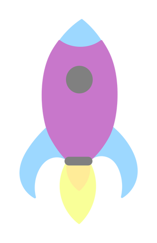 Pastell-Rakete