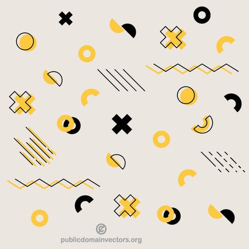 Abstract geometric shapes pattern