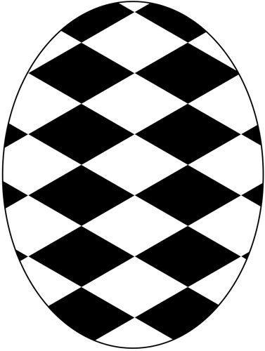 Schwarz / weiß-Ei