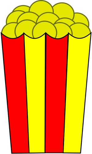 Illustration vectorielle de pop-corn