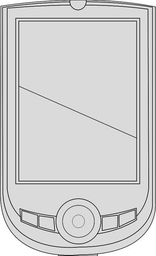 PDA-apparaat vector illustraties