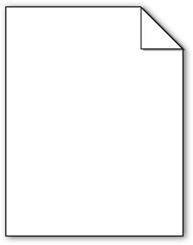 Immagine del foglio bianco