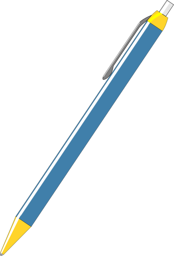 Blå penna vektorritning