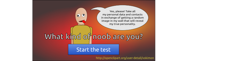 Test de personalitate prost vector imagine