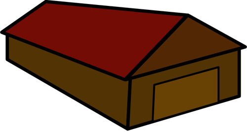 Piirretty vektorikuva talosta