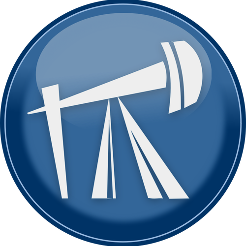 Vektorbild av petroleum rigg ikonen