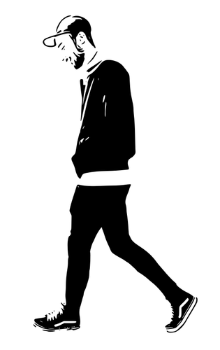 رجل يمشي