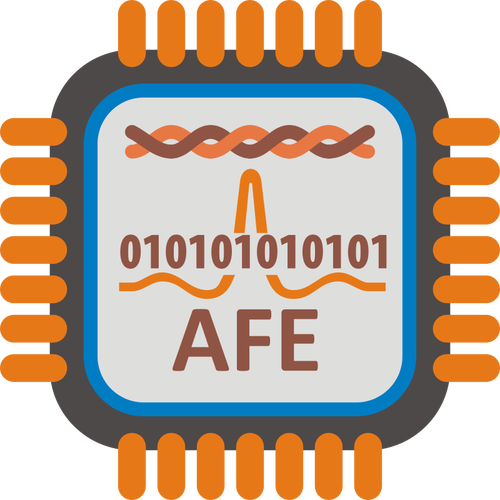 ADSL AFE Mikroprozessor-Vektor-Bild