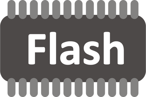 Flash paměti vektorový obrázek