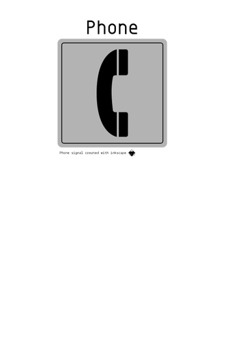 Imagine vectorială pentru telefon semn
