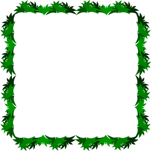 Vector clip art of grass decorated border