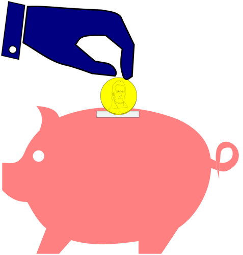 Cartoon piggy bank