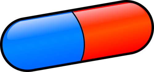 Pilule rouge et bleu