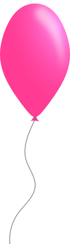 Color rosa globo vector clip art