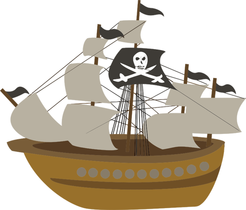 Imagem do barco pirata