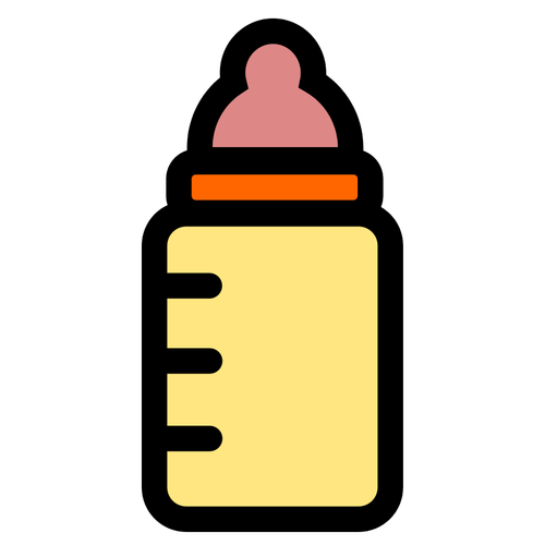 Векторный icon бутылку младенца