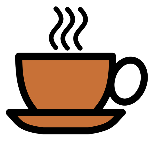 סמל כוס הקפה וקטור