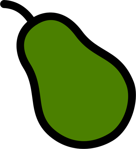 Vector afbeelding van peer vruchten pictogram