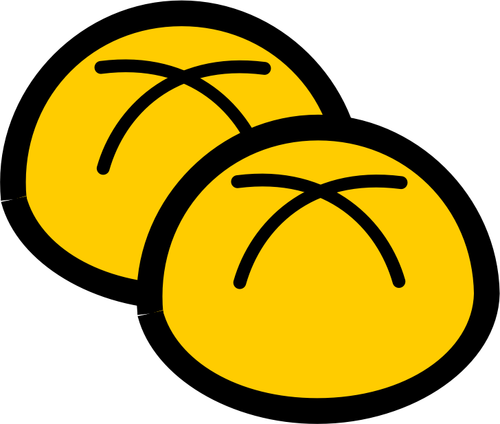 Illustrazione vettoriale di pane panini icona
