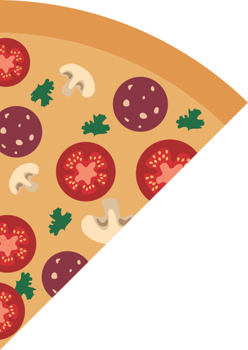 比萨饼切片矢量图像