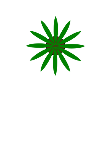 Zelených rostlin (pohled shora) vektorové kreslení