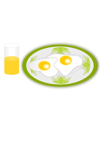 Vector image of breakfast
