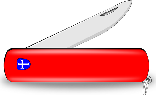 Röd fickkniv