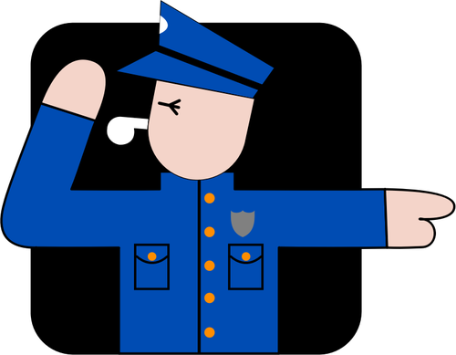 Policeman vector image