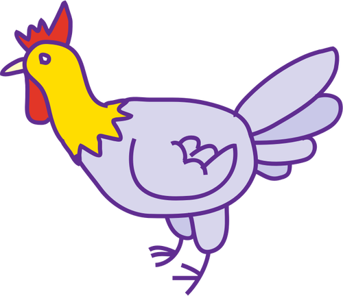 Kreslený kuře