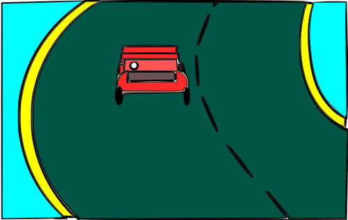 Jalan Raya vektor ilustrasi