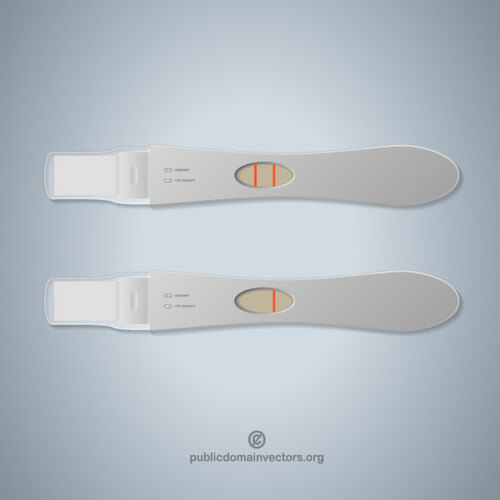 Zwangerschapstest vector afbeelding