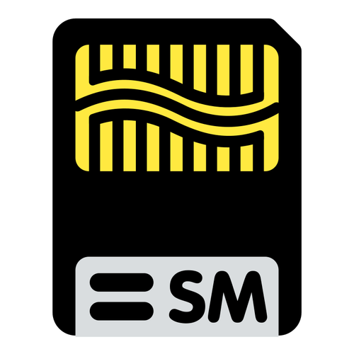 Dibujo vectorial de tarjeta de SIM