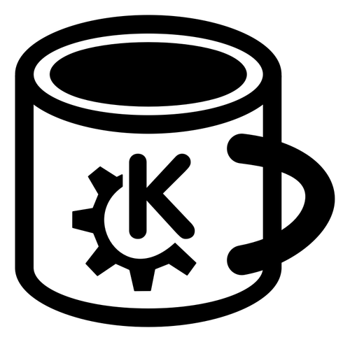 Clipart vetorial de pictograma de caneca de café