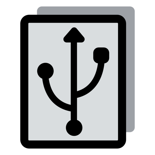 Image de vecteur pour le disque USB