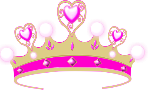 Vektoripiirros prinsessan kruunusta